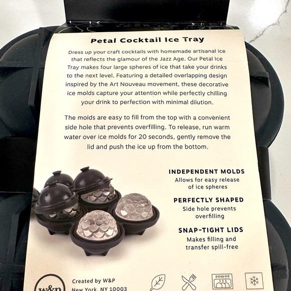 NWT w&p Peak Petal Cocktail ice 🧊 Tray - Picture 4 of 6
